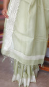 Pastel GreenKota saree with embroidered borders - LWS3