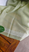 Pastel GreenKota saree with embroidered borders - LWS3