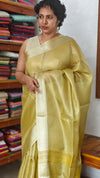 Lime Green Tissue Silk Saree - 2M83