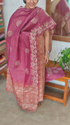 Terracotta and pink Batik Printed Suit