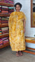 Yellow Cotton Batik Suit with Cutwork