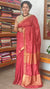 Red checked bagalpuri silk saree - BPR3