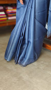 Agean Blue Net Kota Saree with Cutwork - 409M - 2