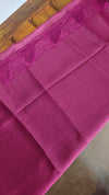 Fuchsia Pink Kota Saree with Cutwork - 409M - 2