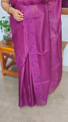 Wine shade Kota Saree with Cutwork - 409M