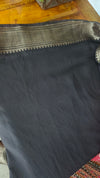 Red and Black Chanderi Banarasi Saree