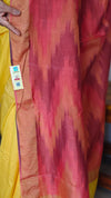 Mustard and Red Silk Saree (Discounted)