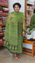 Green and Black Block Printed Kota Doria Suit - GD331