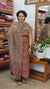 Brick Red and Beige Block Printed Kota Doria Suit - GD331