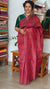 Maroon Tissue Linen Saree with Embroidery - 4J12