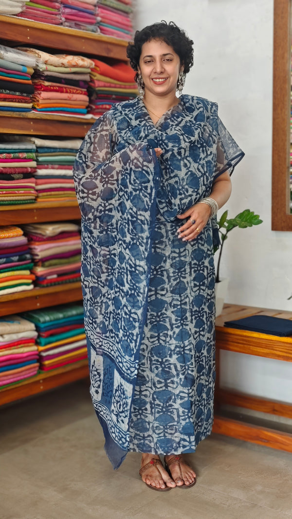 Indigo Kota Doria Suit - GD331 - IN3