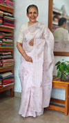 Pastel Pink Embroidered Kota Saree - RN233