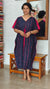 Blue and Pink Cotton Kaftan