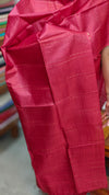 Reddish Pink Tussar Silk Suit