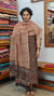 Black and brick red Mal chanderi Suit