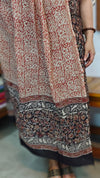 Black and brick red Mal chanderi Suit