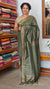 Fern Green Mini Check Semi Silk Saree - BGR8