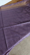 Dusty Lavender Mini Checks Semi Silk Saree - BGR8