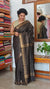 Black Mini Checks Semi Silk Saree - BGR8