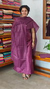 Orchid Purple Semi Tussar Silk Suit - EAY6