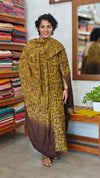 Brown and Mustard Printed Modal Cotton Suit