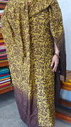Brown and Mustard Printed Modal Cotton Suit