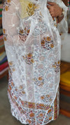 Mustard - Pink and Green Cotton Suit with Kota Doria Dupatta - CNA8