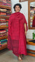 Red and Maroon Block Printed Modal Cotton Suit