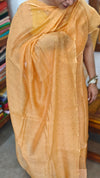 Light Saffron Matka Silk Suit