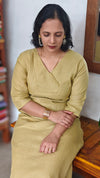 Mustard A line Kurti