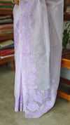 Lavender Net Kota Saree with Applique Work - EP25