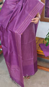 Orchid Purple Noel Tussar Silk Suit - MNT4