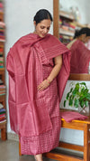 Onion Pink Noel Tussar Silk Suit - MNT4