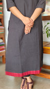 Black and Red Cotton Kurti