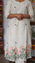 Off white A line Kurti with Embroidery