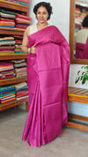 Magenta Semi Tussar Silk Saree - TF51