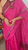 Magenta Kota Silk Saree - KTS3
