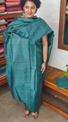 Peacock Green Tussar Silk Suit - PT18