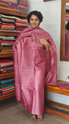 Blush pink Tussar Silk Suit - PT18