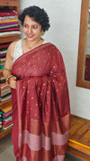 Maroon Semi Silk Saree - GC42