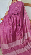 Wine Semi Silk Saree - GC42