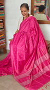 Magenta Semi Silk Saree - GC42