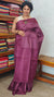Wine Semi Tussar Silk Saree - 34NU