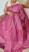 Blush Pink Semi Tussar Silk Saree - 34NU - 1