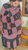 Black Cotton Suit with Patch work Dupatta - XC33