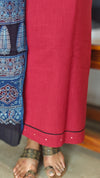 Red and Blue Cotton Suit - XC33
