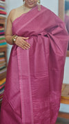 Blush Pink Semi Tussar Silk Saree - 34NU - 1