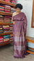 Mauve Thin Striped Semi Silk Saree - BGR9