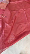 Maroon Thin Striped Semi Silk Saree - BGR9