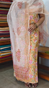 Peach Cotton Suit with Kota Doria Dupatta